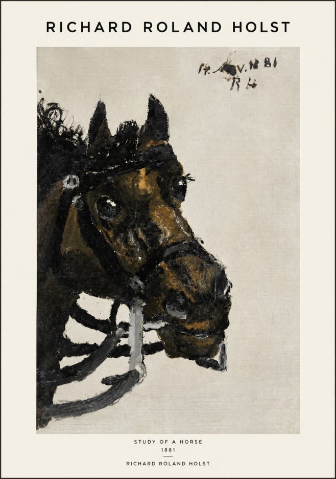 Richard Roland Holst Study of a Horse No1 - Poszter