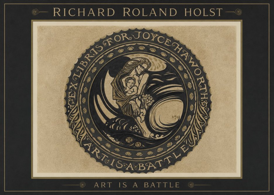 Richard Roland Holst Ex Libris for Joyce Haworth No1 - Poszter