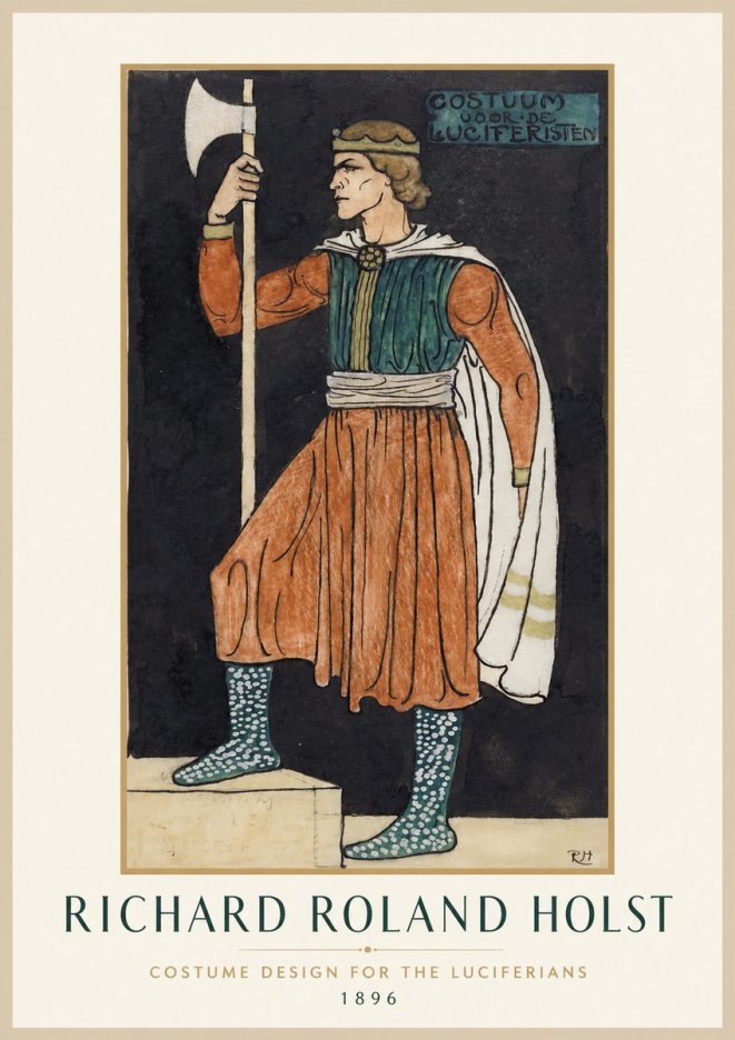 Richard Roland Holst Costume Design for the Luciferians No1 - Poszter