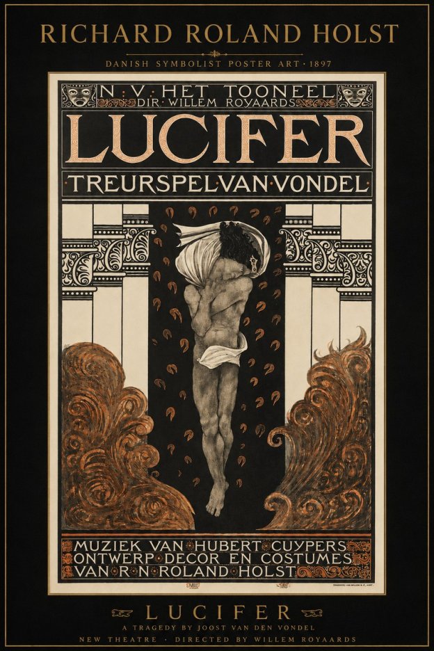 Richard Roland Holst Lucifer Treurspel Van Vondel No3 - Poszter