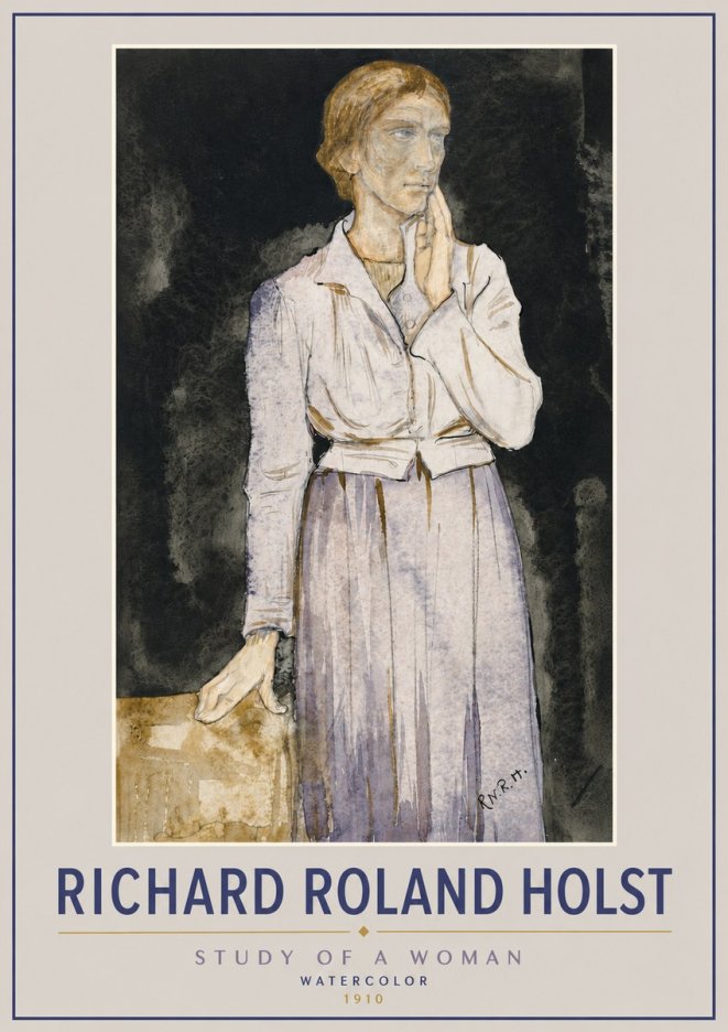 Richard Roland Holst Study of a Woman No4 - Poszter
