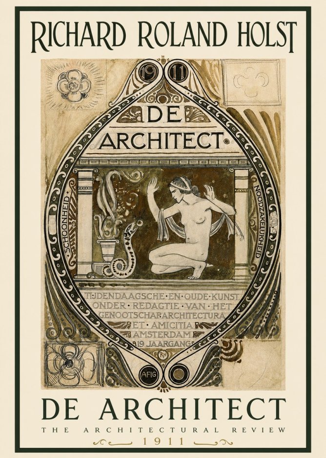 Richard Roland Holst De Architect No2 - Poszter