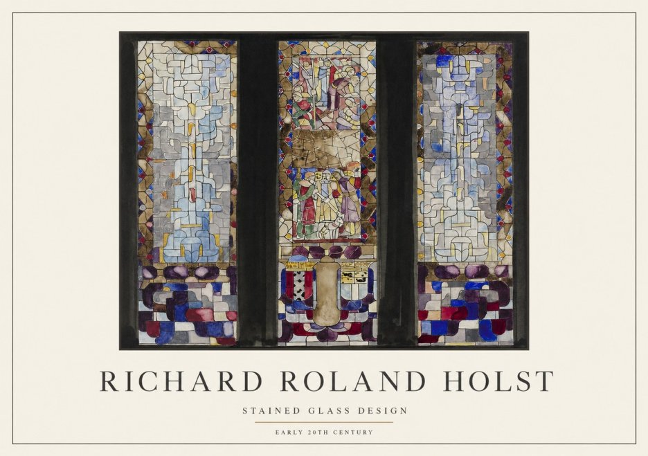 Richard Roland Holst Stained Glass Design No1 - Poszter