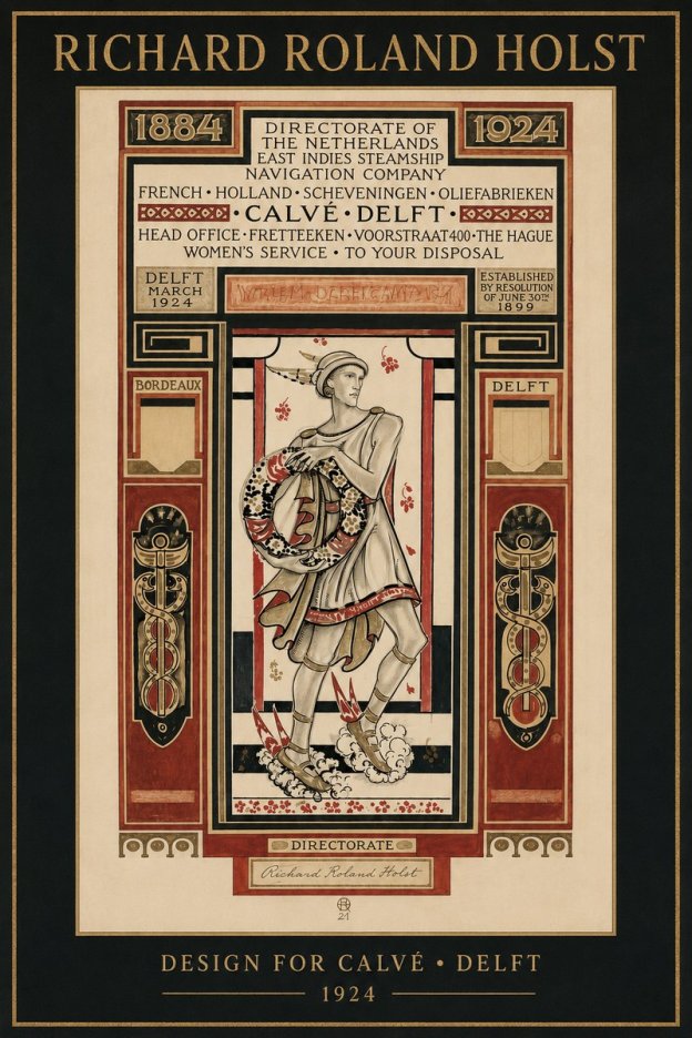 Richard Roland Holst Design for Calvé • Delft No2 - Poszter