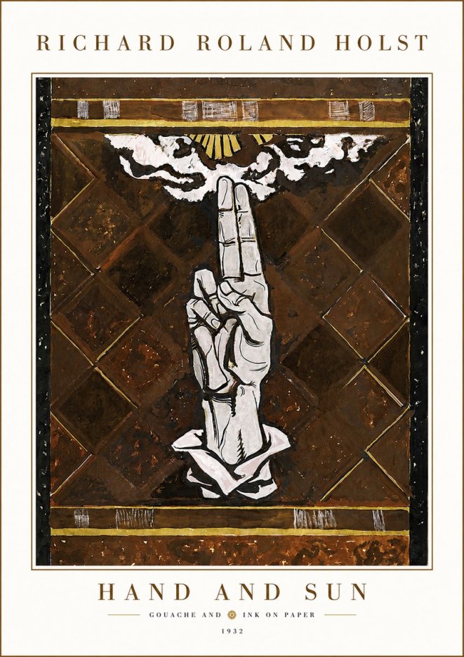 Richard Roland Holst Hand and Sun No6 - Poszter
