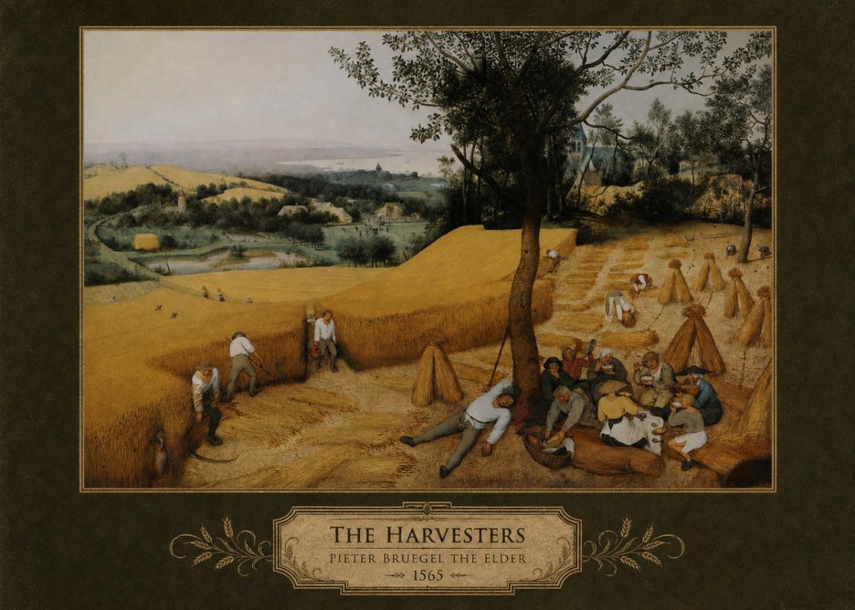 Pieter Bruegel The Harvesters II No4 - Poszter