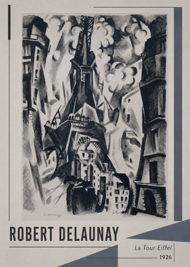 Robert Delaunay La Tour Eiffel No1 - Poszter
