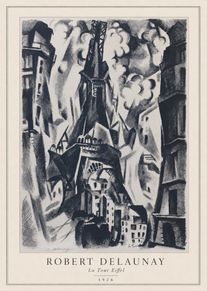 Robert Delaunay La Tour Eiffel No3 - Poszter
