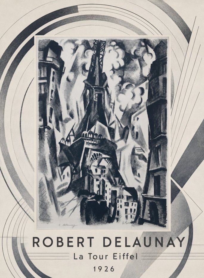 Robert Delaunay La Tour Eiffel No4 - Poszter
