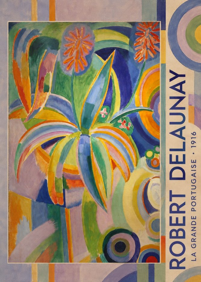 Robert Delaunay La Grande Portugaise I No2 - Poszter