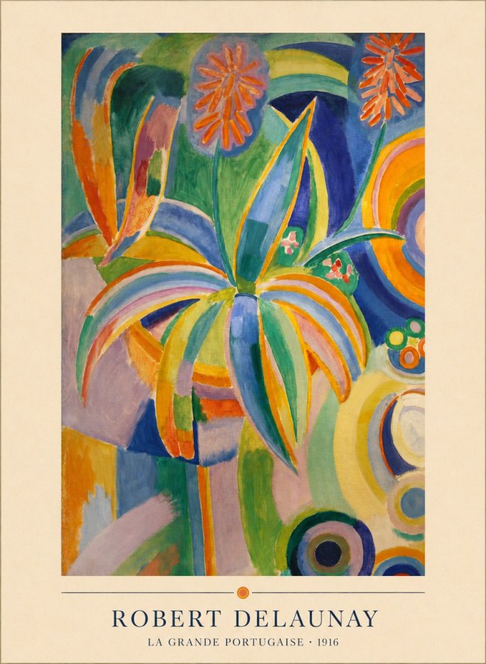 Robert Delaunay La Grande Portugaise I No4 - Poszter