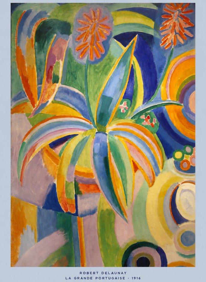 Robert Delaunay La Grande Portugaise I No5 - Poszter