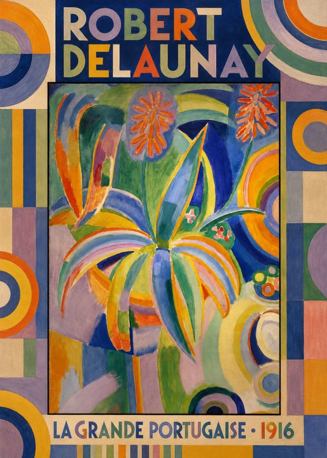 Robert Delaunay La Grande Portugaise I No6 - Poszter
