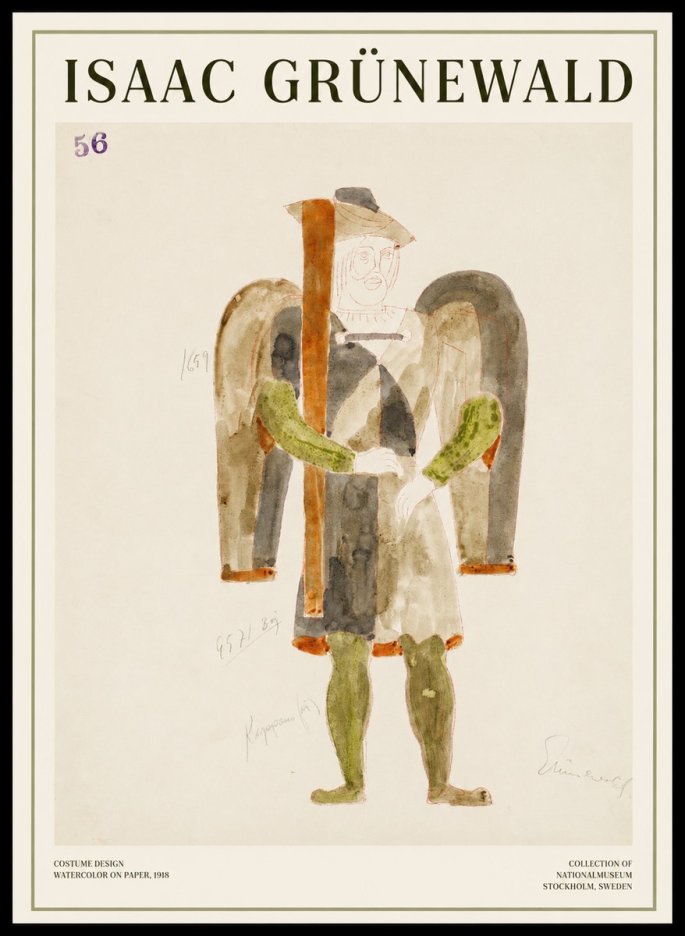 Isaac Grünewald Costume Design IV No1 - Poszter