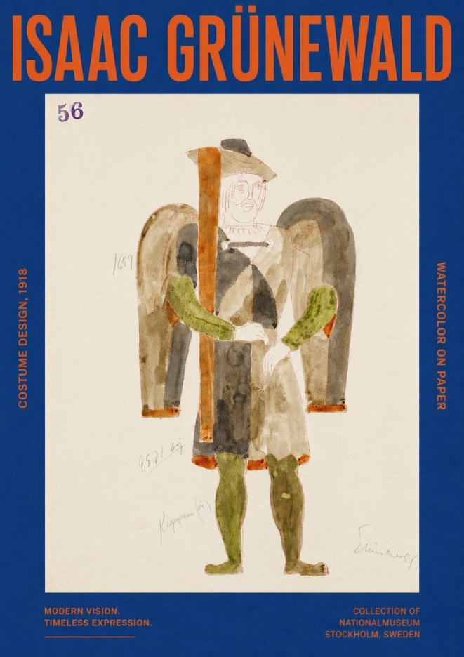 Isaac Grünewald Costume Design IV No2 - Poszter