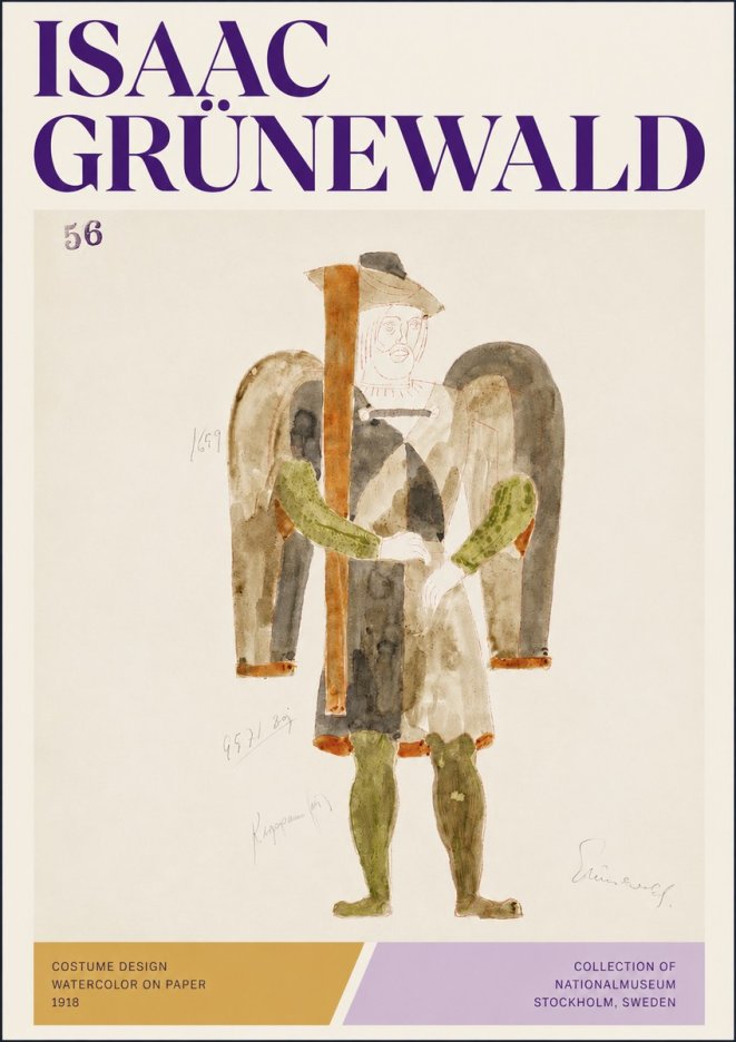 Isaac Grünewald Costume Design IV No3 - Poszter