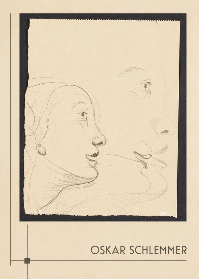 Oskar Schlemmer Profile Studies No1 - Poszter