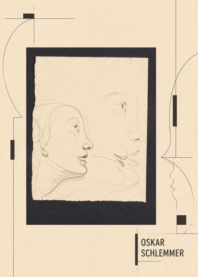 Oskar Schlemmer Profile Studies No6 - Poszter