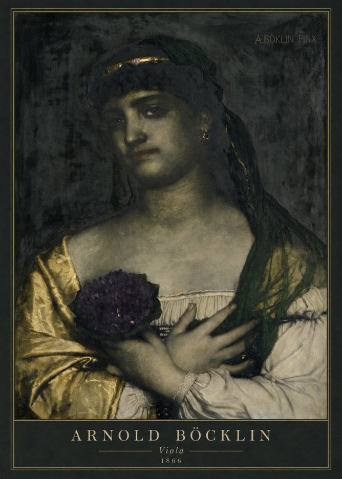 Arnold Böcklin Viola No3 - Poszter