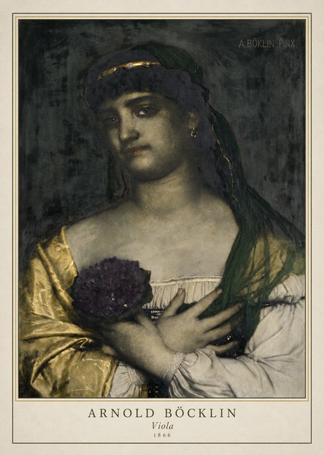 Arnold Böcklin Viola No4 - Poszter