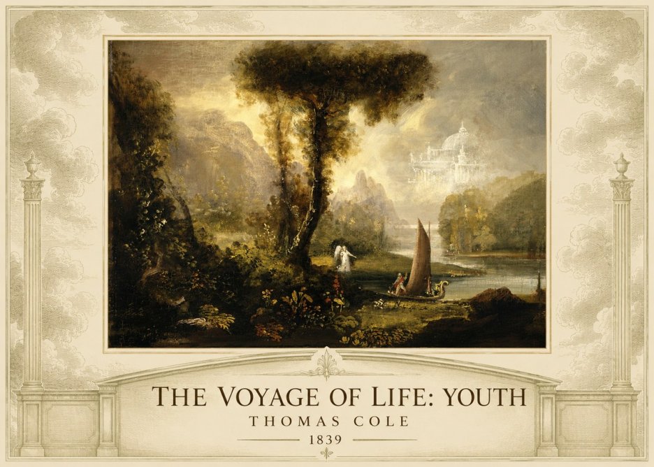 Thomas Cole The Voyage of Life: Youth II No4 - Poszter