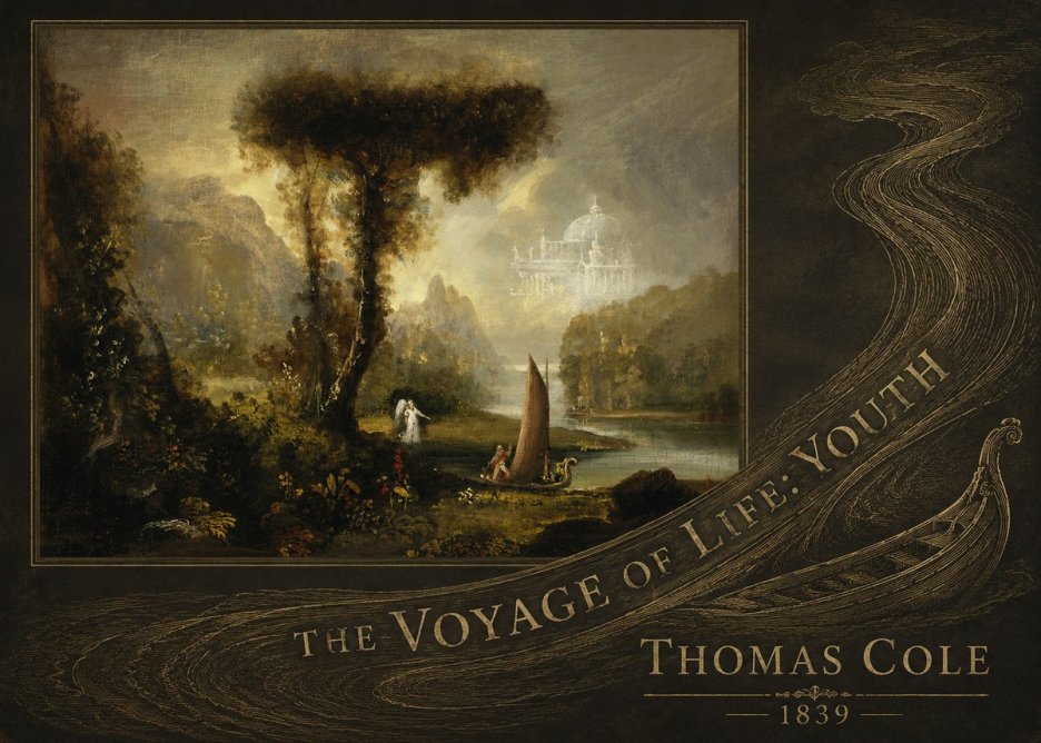 Thomas Cole The Voyage of Life: Youth II No5 - Poszter