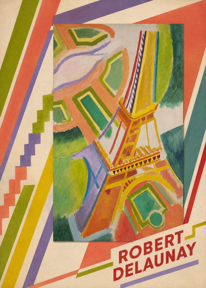 Robert Delaunay Tour Eiffel No5 - Poszter