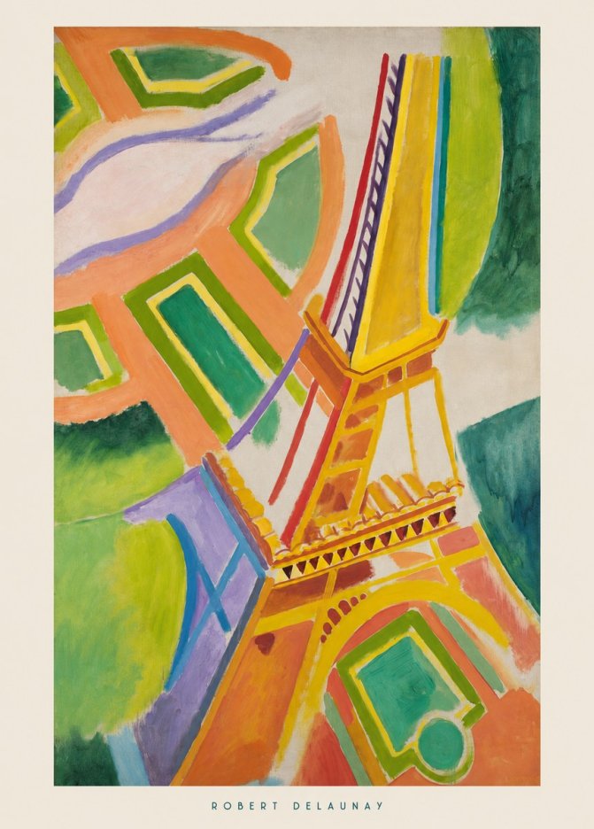 Robert Delaunay Tour Eiffel No6 - Poszter