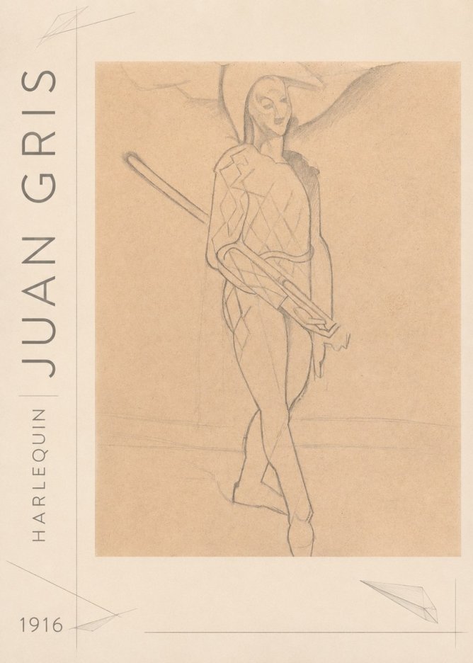 Juan Gris Harlequin No3 - Poszter