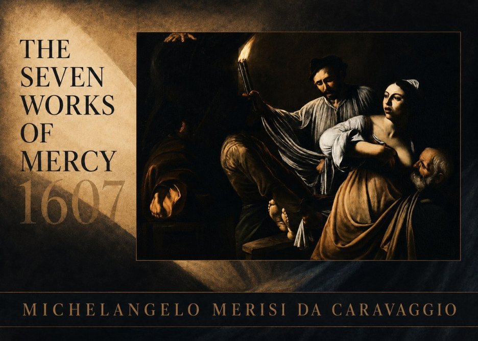 Michelangelo Merisi da Caravaggio The Seven Works of Mercy III No6 - Poszter
