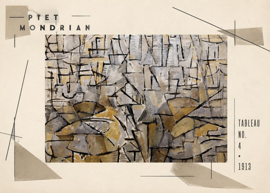 Piet Mondrian Tableau No. 4 No3 - Poszter