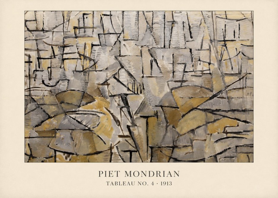 Piet Mondrian Tableau No. 4 No4 - Poszter