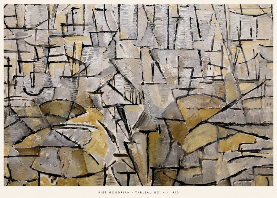 Piet Mondrian Tableau No. 4 No5 - Poszter