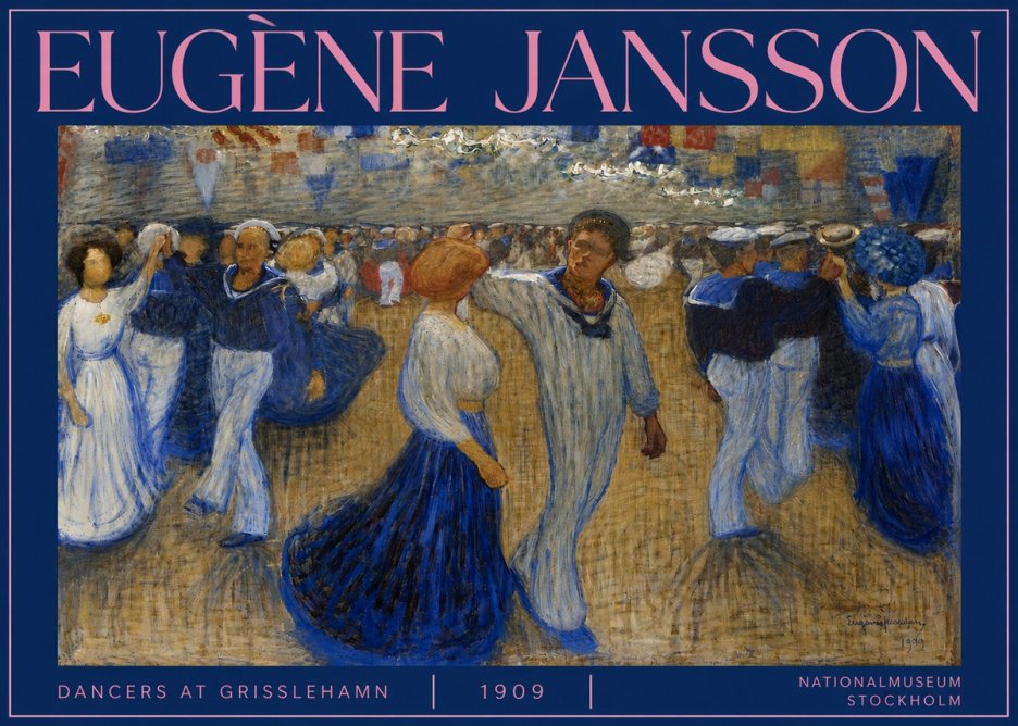 Eugène Jansson Dancers at Grisslehamn No3 - Poszter