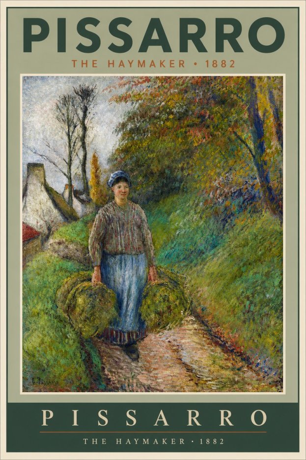 Pissarro The Haymaker No2 - Poszter