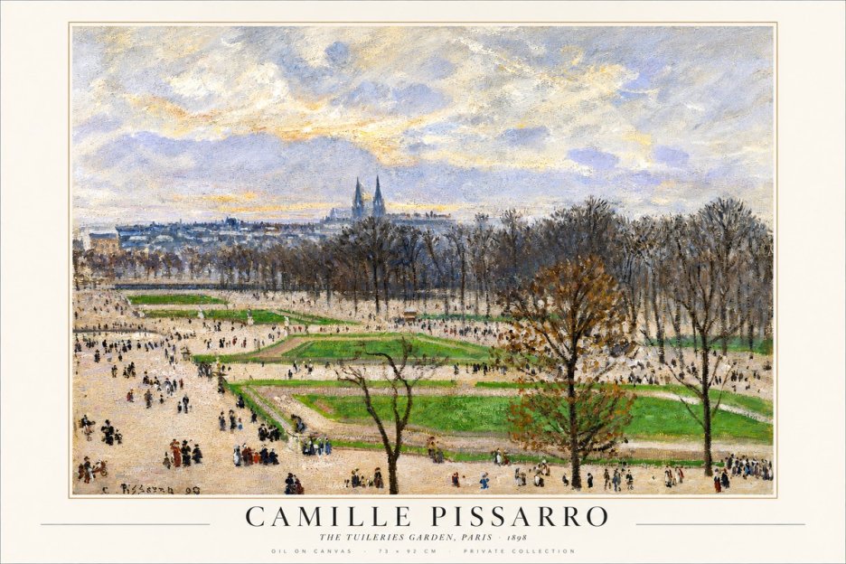 Pissarro The Tuileries Garden, Paris No1 - Poszter