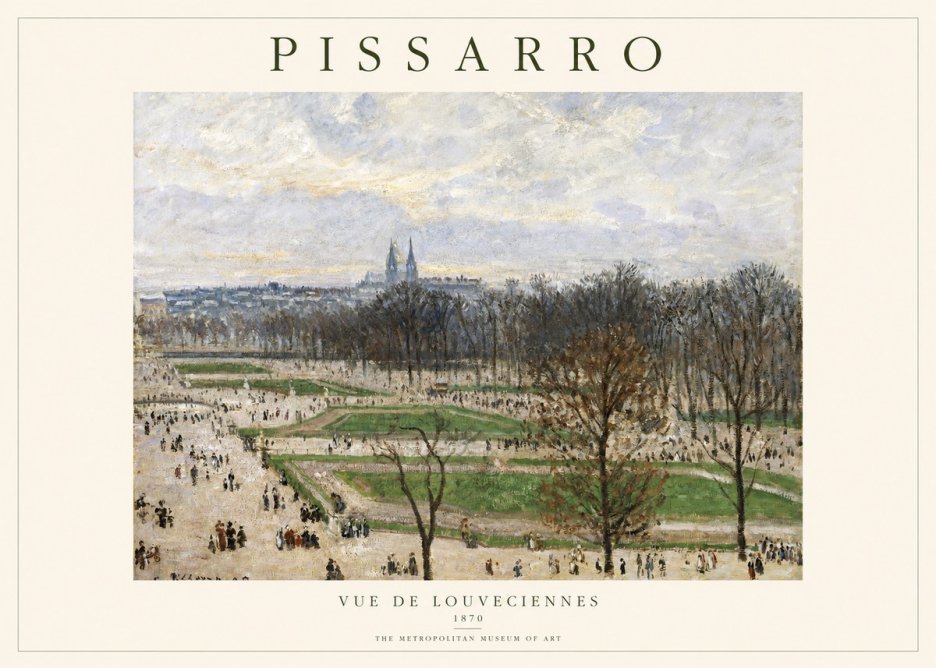Pissarro The Tuileries Garden, Paris No2 - Poszter