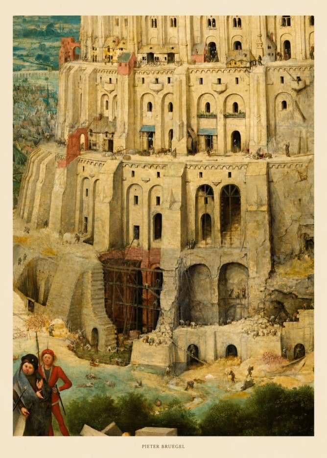 Pieter Bruegel The Tower of Babel IV No5 - Poszter