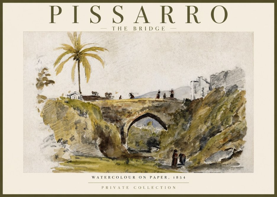 Pissarro The Bridge No2 - Poszter