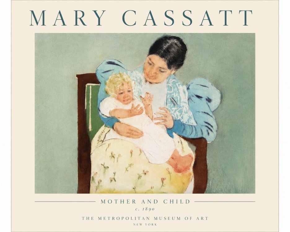 Mary Cassatt Mother and Child III No4 - Poszter