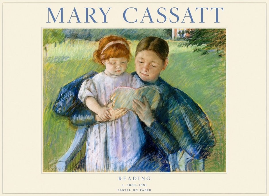 Mary Cassatt Reading No1 - Poszter