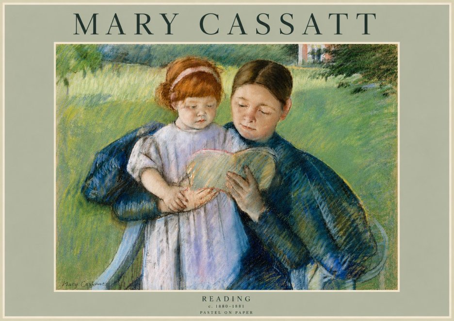 Mary Cassatt Reading No5 - Poszter