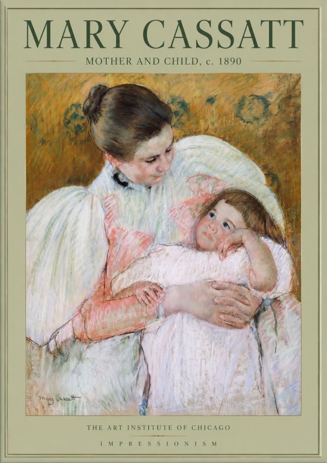 Mary Cassatt Mother and Child VI No2 - Poszter