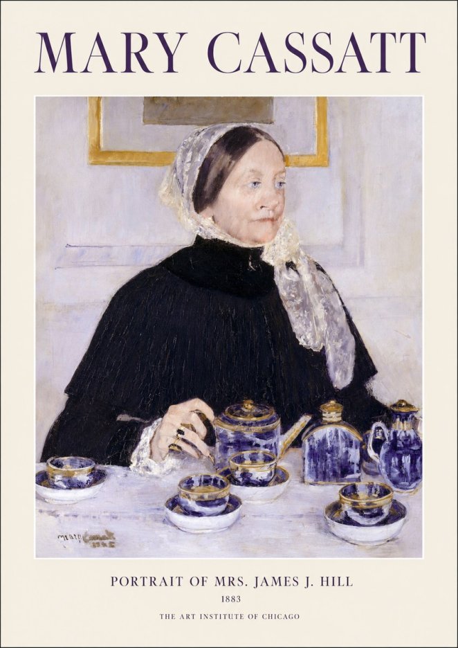 Mary Cassatt Portrait of Mrs. James J. Hill No1 - Poszter