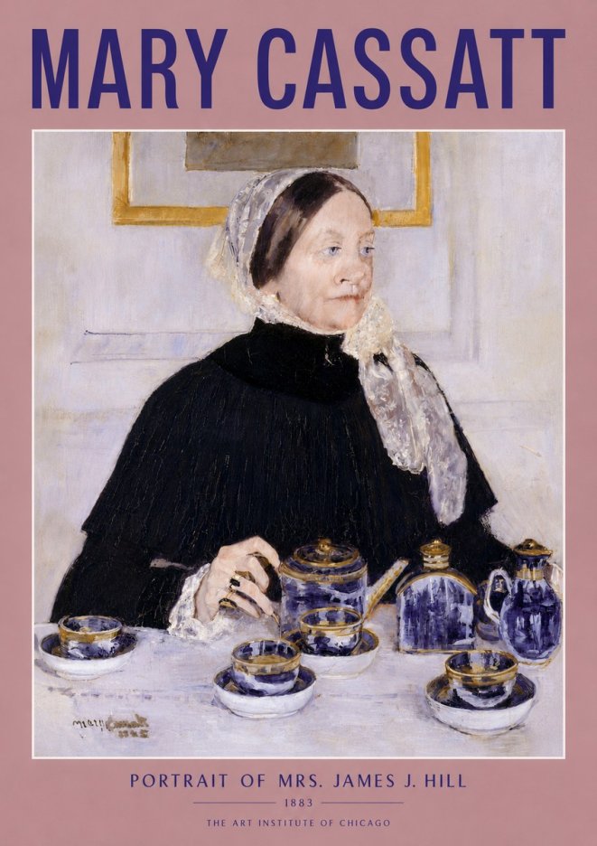Mary Cassatt Portrait of Mrs. James J. Hill No4 - Poszter