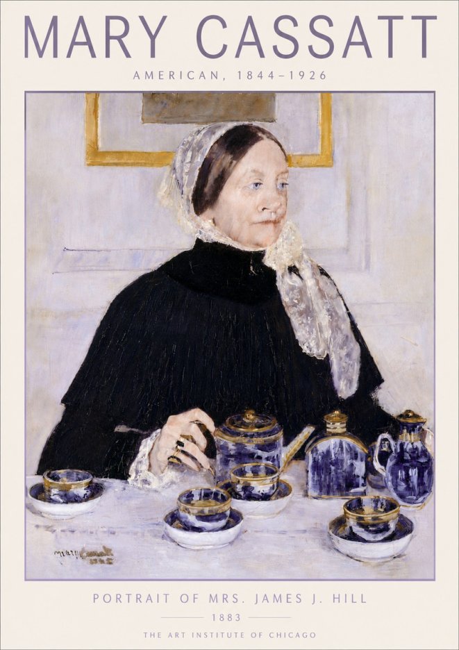 Mary Cassatt Portrait of Mrs. James J. Hill No5 - Poszter