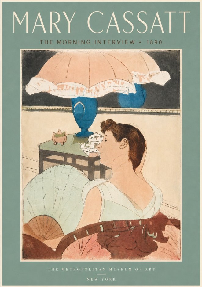 Mary Cassatt The Morning Interview No5 - Poszter