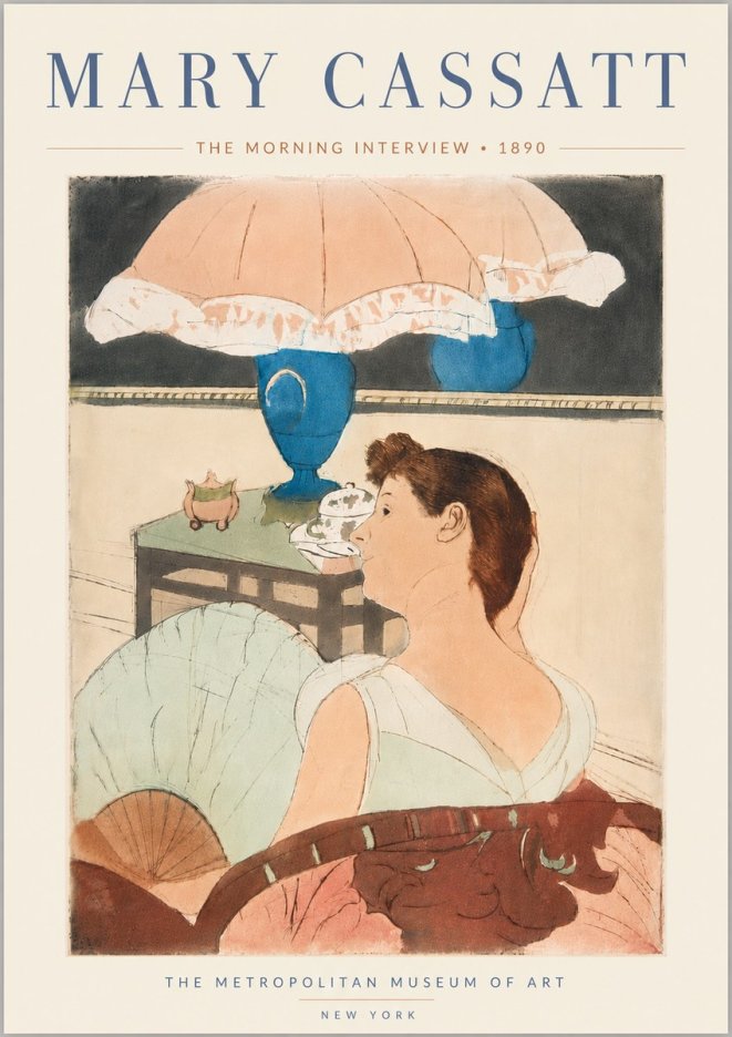 Mary Cassatt The Morning Interview No6 - Poszter