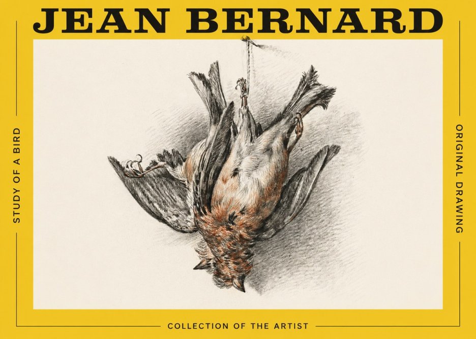 Jean Bernard Study of a Bird IV No2 - Poszter