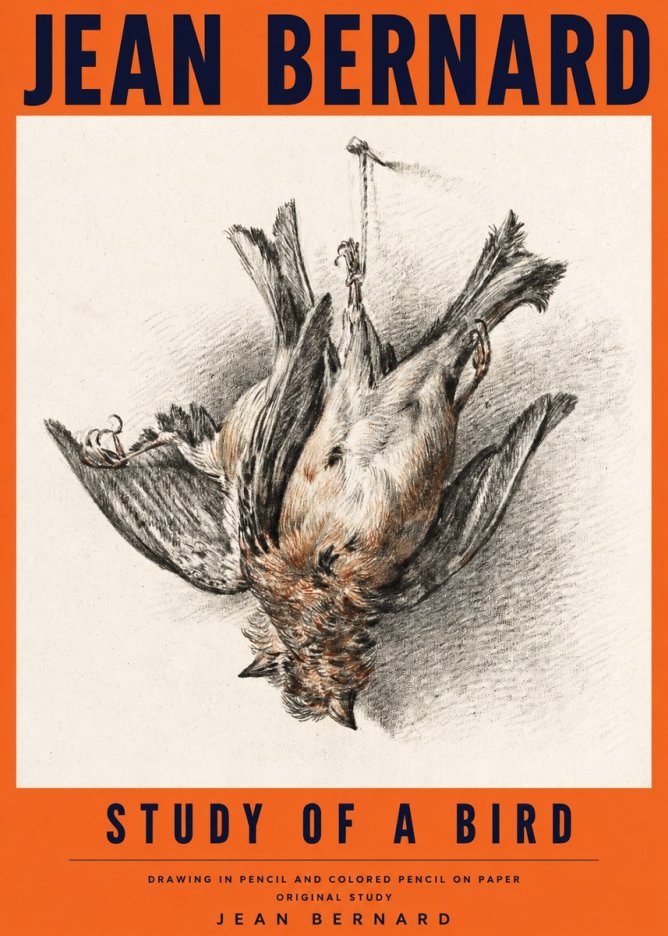 Jean Bernard Study of a Bird IV No4 - Poszter